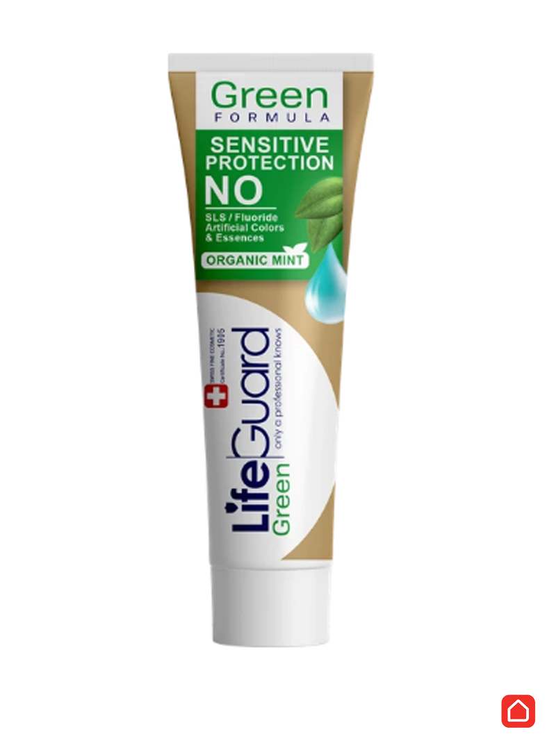 خمیر دندان محافظ دندان و لثه حساس گرین برند لایف گارد با حجم 100 گرم